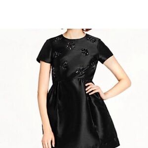 Kate Spade Black Floral Mini Dress